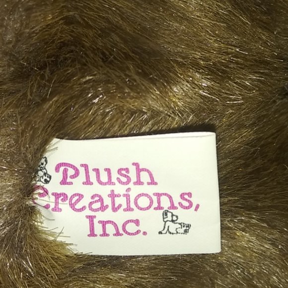 VTG Fluffy Friends Realistic Brown Stuffed Monkey Chimp Plush Creations Inc NOS - Picture 6 of 11